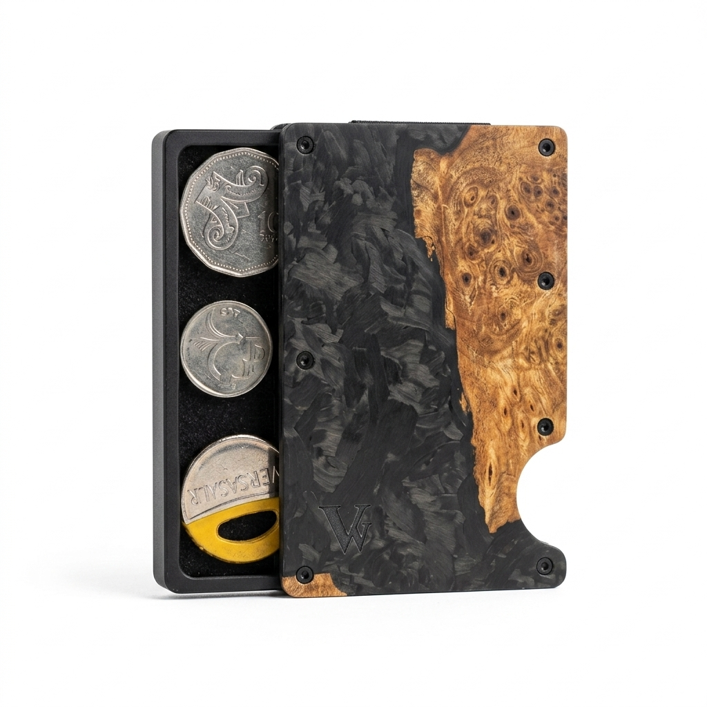 מגירת מטבעות לארנק עשויה ברזל ומיקרו פייבר